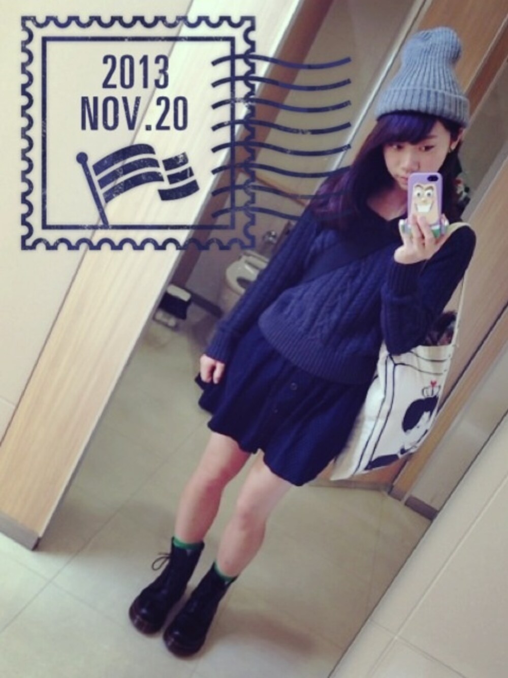 「ダウンベスト、ニット帽、黒」｜「coordinate（ダウンベスト、ブラック系）」を使った、joooeさん（レディース・158cm）の秋コーディネートの1枚目の写真