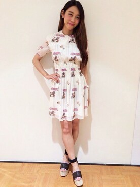 「オリジナル」｜「アイテム（ワンピース/ドレス）」を使った、PARCO_STAFFさん（レディース・165cm）の春コーディネート