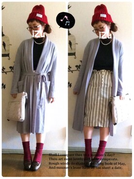 Su,Um,Riさん（レディース・154cm）の秋コーディネート