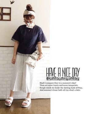 Su,Um,Riさん（レディース・154cm）の夏コーディネート