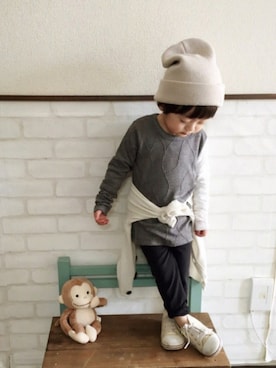 Su,Um,Riさん（キッズ・90cm）の春コーディネート