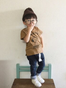 Su,Um,Riさん（キッズ・90cm）の秋コーディネート