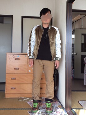 「アキコーデ」｜「アイテム（その他アウター）」を使った、ぼくたくさん（メンズ・172cm）の秋コーディネート