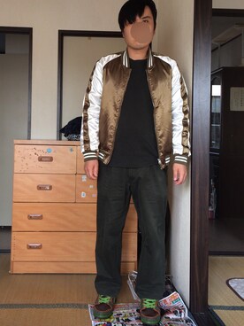 「８(eight)（エイト）のアイテム（その他アウター）」を使った、ぼくたくさん（メンズ・172cm）の秋コーディネート