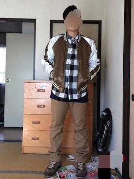 「８(eight)（エイト）のアイテム（その他アウター）」を使った、ぼくたくさん（メンズ・172cm）の冬コーディネート
