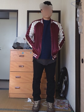 「８(eight)（エイト）のアイテム（その他アウター）」を使った、ぼくたくさん（メンズ・172cm）の冬コーディネート