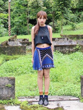 「Sunnyday」｜「アイテム（ワンピース/ドレス）」を使った、Ari.Leeさん（レディース・166cm）の夏コーディネート