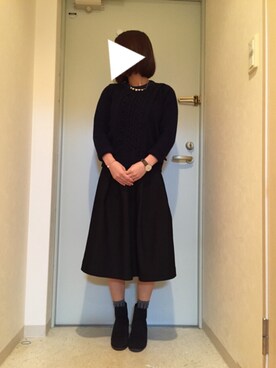 「1％（イチ パーセント）のアイテム」を使った、あめさん（レディース・151cm）の冬コーディネート