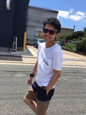 「G-SHOCK」｜秋田さん（メンズ・160cm）の夏コーディネート