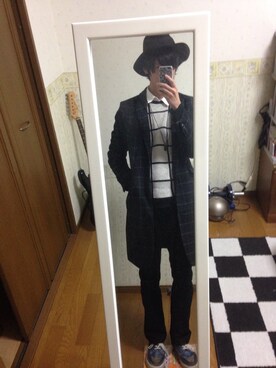 「EDWIN（エドウィン）のアイテム（その他シューズ）」を使った、しょうたさん（メンズ・175cm）の冬コーディネート