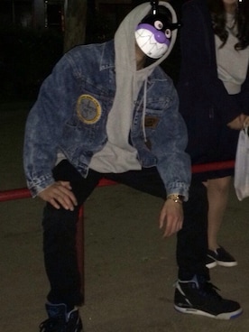 「NIKE Air Flightのアイテム（シューズ）」を使った、KYOHEIさん（メンズ・173cm）の秋コーディネート