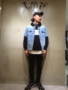 GO HAMAGUCHIさん（メンズ・184cm）の春コーディネート