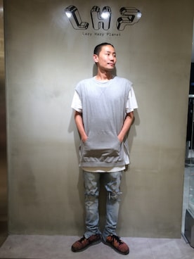 GO HAMAGUCHIさん（メンズ・184cm）の夏コーディネート