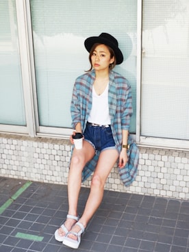 信太美月さん（レディース・162cm）の春コーディネート
