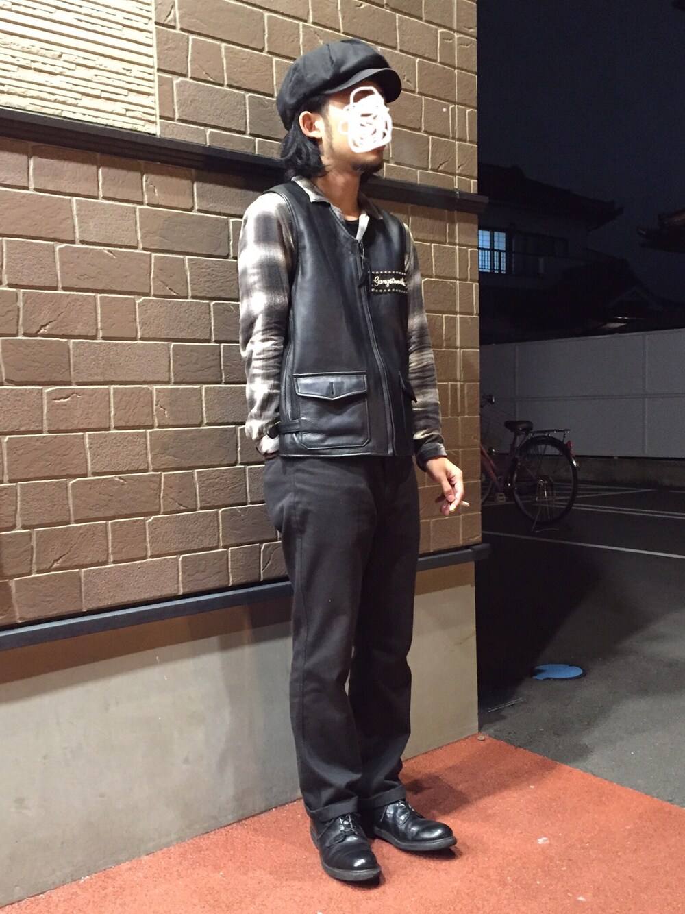 ギャグスタービル ベスト GANGSTERVILLEのベスト（ブラック系）を使っ