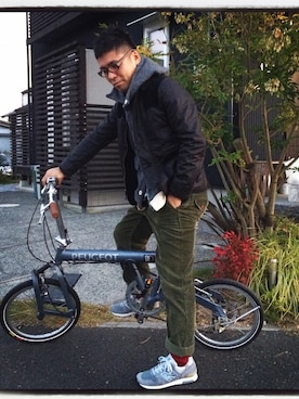 「COMME des GARCONS HOMME（コム デ ギャルソン・オム）のアイテム（ブルゾン）」を使った、kawakkyさん（メンズ・171cm）の秋コーディネート