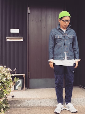 「COMME des GARCONS HOMME（コム デ ギャルソン・オム）のアイテム（ブルゾン）」を使った、kawakkyさん（メンズ・171cm）の秋コーディネート