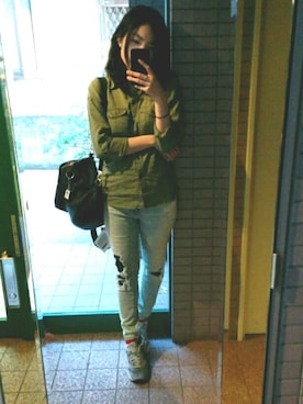 サトラッシュさん（レディース・157cm）の春コーディネート