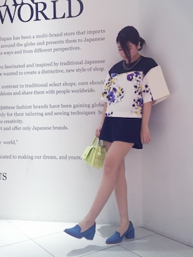 「STUDIOUS（ステュディオス）のアイテム（バッグ）」を使った、シバタさん（レディース・152cm）の冬コーディネート