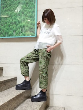 「G.V.G.V.（ジーヴィージーヴィー）のアイテム」を使った、シバタさん（レディース・152cm）の春コーディネート