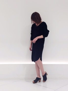 「STUDIOUS(ステュディオス)のアイテム(ワンピース/ドレス)」を使った、シバタさん(レディース・152cm)の春コーディネート