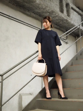 「House_Commune（ハウスコミューン）のアイテム」を使った、シバタさん（レディース・152cm）の春コーディネート