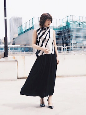 「スカーチョ」｜シバタさん（レディース・152cm）の春コーディネート