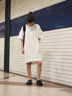 「CINOH（チノ）のアイテム」を使った、シバタさん（レディース・152cm）の夏コーディネート