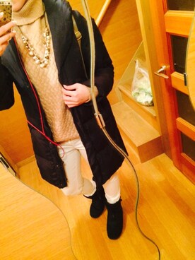「ハニーズ」｜「アイテム（その他アウター）」を使った、むぅこ。さん（レディース・165cm）の春コーディネート