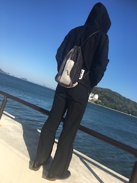 「RAF SIMONS（ラフシモンズ）のアイテム（その他アウター）」を使った、Dさん（メンズ・181cm）の秋コーディネート