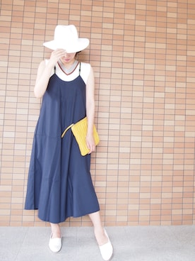 「HIAND（ハイアンド）のアイテム（つなぎ/オールインワン）」を使った、yukikoさん（レディース・164cm）の夏コーディネート