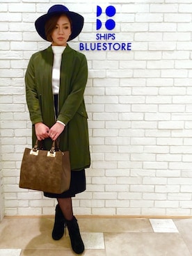 「Khaju（カージュ）のアイテム」を使った、矢ヶ崎さん（レディース・166cm）の秋コーディネート