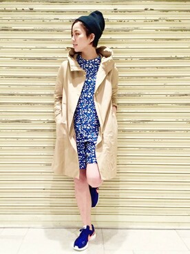 「Khaju（カージュ）のアイテム（その他アウター）」を使った、矢ヶ崎さん（レディース・166cm）の冬コーディネート