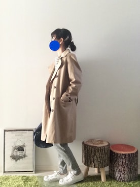 「CONVERSE（コンバース）のCONVERSE コンバース ジャック パーセル / JACK PURCEL（スニーカー）」を使った、ふわも子。さん（レディース・161cm）の春コーディネート