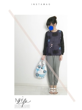 ふわも子。さん(レディース・161cm)の夏コーディネート