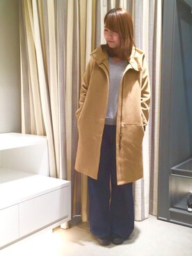 「MYSELF ABAHOUSE」｜「アイテム（その他アウター）」を使った、KEIKOさん（レディース・162cm）の秋コーディネート