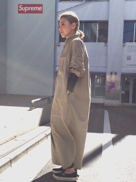 「GALLERIE（ギャレリー）のアイテム（Tシャツ/カットソー）」を使った、nanaさん（レディース・151cm）の春コーディネート