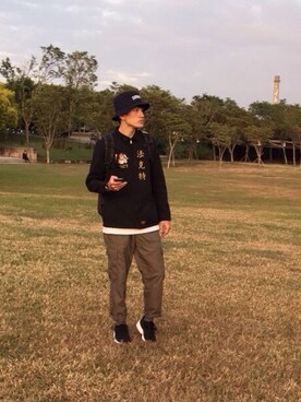 「fuct（ファクト）のアイテム（ジャケット/アウター）」を使った、景皓さん（メンズ・173cm）の冬コーディネート