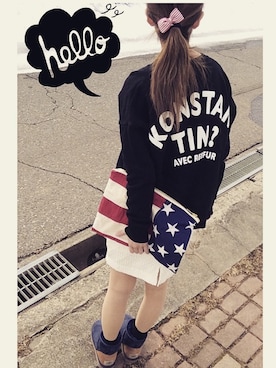 「アイテム（クラッチバッグ、その他）」を使った、ちゅーみさん（レディース・151cm）の冬コーディネート