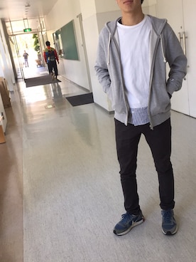 「Champion（チャンピオン）のアイテム（カバーオール）」を使った、rmrさん（メンズ・169cm）の秋コーディネート