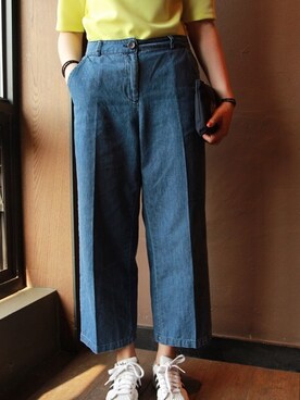 「와이드팬츠」｜이홍희さん（レディース・164cm）の春コーディネート