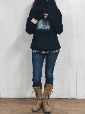 「머플러」｜DPT.さん（レディース・164cm）の冬コーディネート