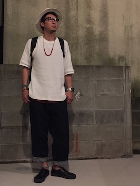 「bukht」｜「アイテム（アクセサリー）」を使った、S.Yusuke さん（メンズ・176cm）の夏コーディネート