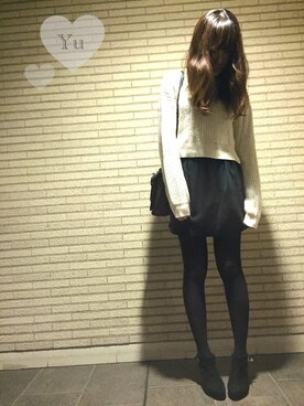 「コクーンスカート」｜「アイテム（その他）」を使った、yuさん（レディース・168cm）の秋コーディネート
