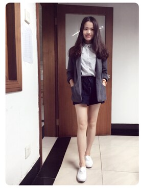 「FOREVER 21（フォーエバー トゥエンティーワン）のアイテム（フォーマルスーツ/小物）」を使った、hiulai_soさん（レディース・160cm）の冬コーディネート