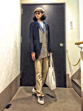 「TAKAHIROMIYASHITATheSoloIst.（タカヒロミヤシタザソロイスト）のアイテム（その他アウター）」を使った、Yuriさん（メンズ・170cm）の冬コーディネート