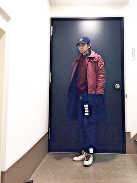 「Ralph Lauren」｜「アイテム（ダウンジャケット/コート）」を使った、Yuriさん（メンズ・170cm）の冬コーディネート