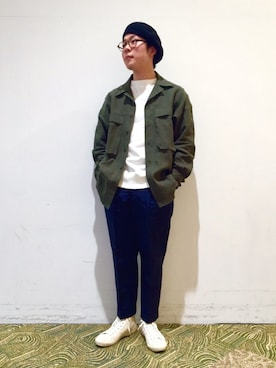 「HAVERSACK（ハバーザック）のアイテム（スウェット）」を使った、koukiさん（メンズ・166cm）の春コーディネート