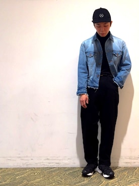 「FTC（エフティーシー）のアイテム（帽子）」を使った、koukiさん（メンズ・166cm）の秋コーディネート