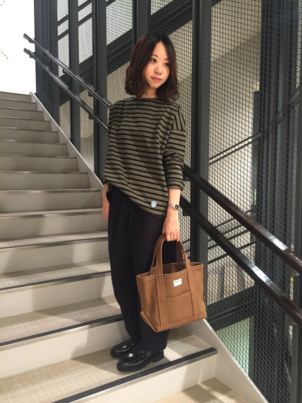 「大人カジュアル、orcival、秋コーデ」｜「Bshopの【ORCIVAL】コットンロード ドロップショルダーカットソー WOMEN（Tシャツ/カットソー、その他）」を使った、モリヤさん（レディース・157cm）の秋コーディネートの1枚目の写真